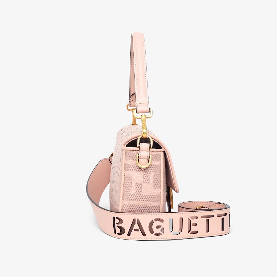 バゲット - ピンクFFキャンバス バッグ | Fendi