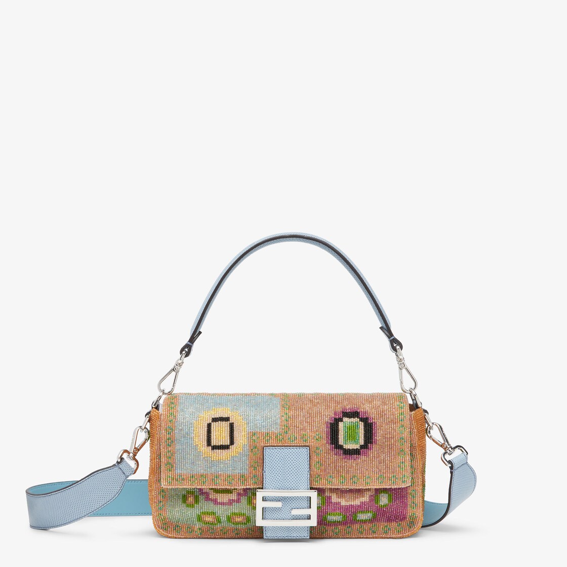 Tilskyndelse Afsky Nuværende Baguette - Re-Edition bag in multicolour beads | Fendi