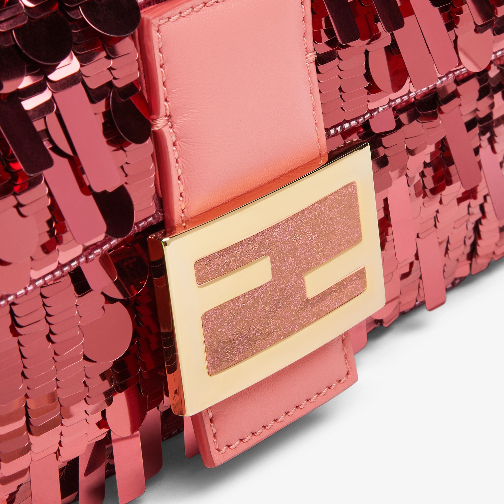 Baguette Sequins or crystals Pink | Fendi
