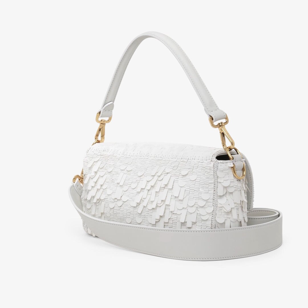 バゲット スパンコールまたはクリスタル ホワイト | Fendi 