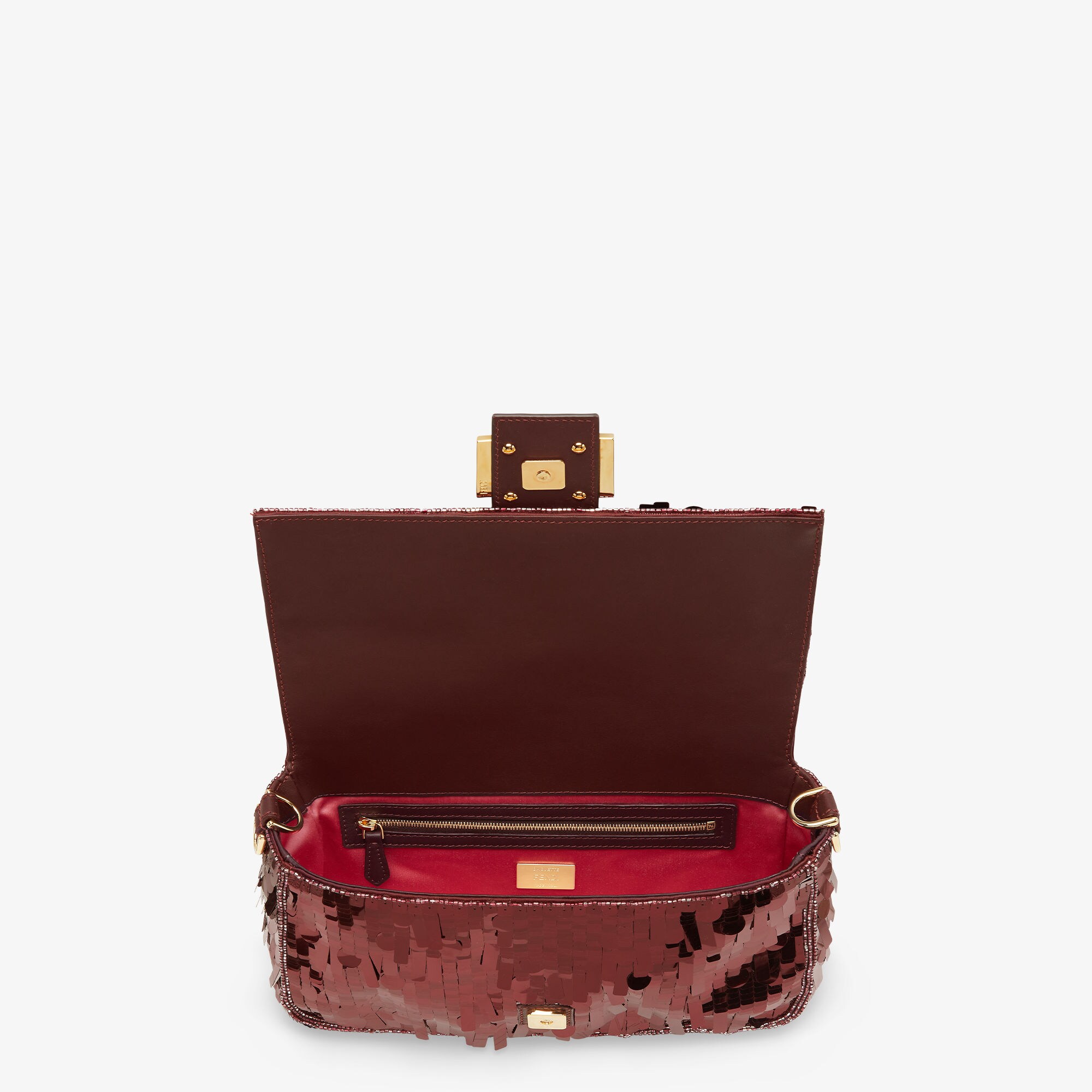 Baguette Sequins or crystals Red | Fendi