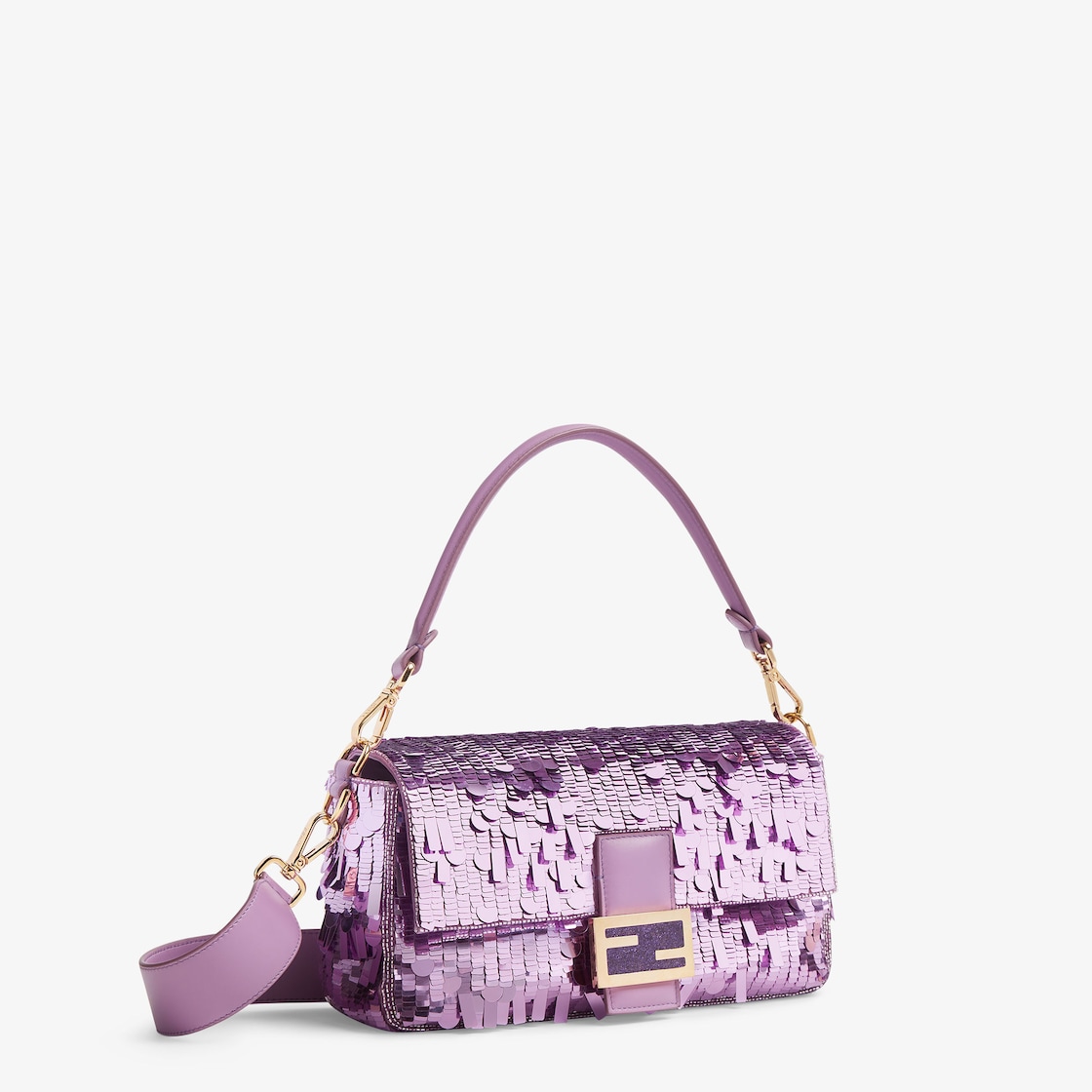 Fendi Sequin Baguette Mini Bag Purple – STYLISHTOP