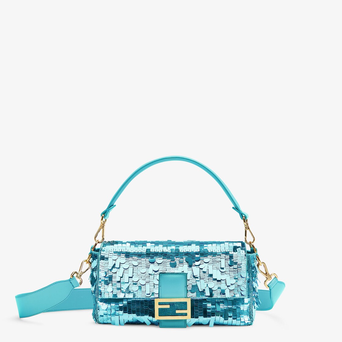 Fendi First Small - Turquoise leather bag