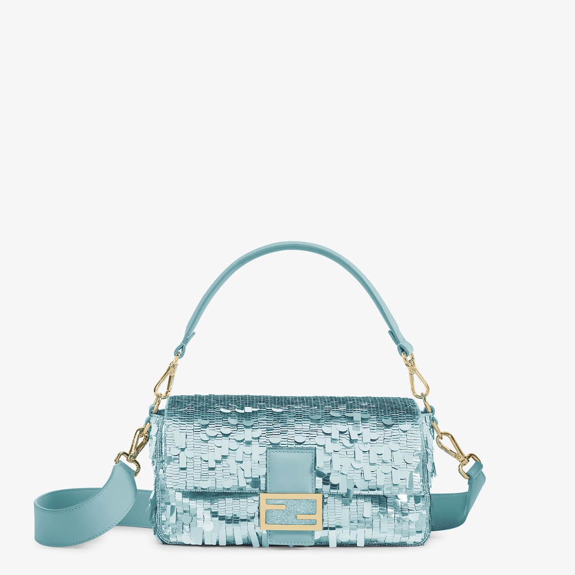 Baguette Sequins or crystals Light blue | Fendi Baguette Sequins or crystals Light blue | Fendi