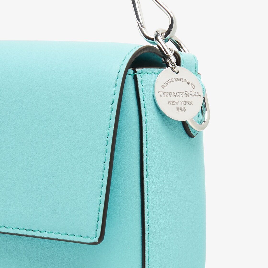 FENDI X TIFFANY & CO. LEATHER TIFFANY BLUE & SILVER BAGUETTE BAG