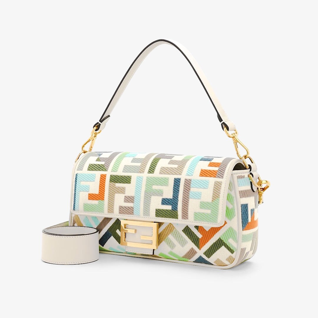 Fendi multicolor canvas clearance bag