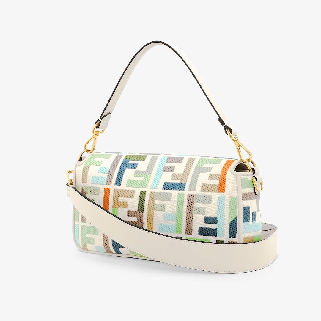 BOLSA FENDI FF BAGUETTE MEDIA COLORIDA