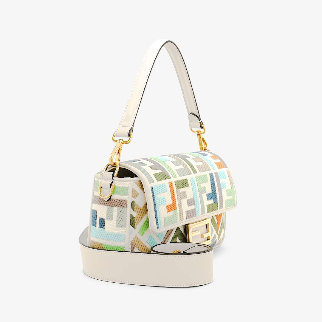 Fendi multicolor canvas bag sale