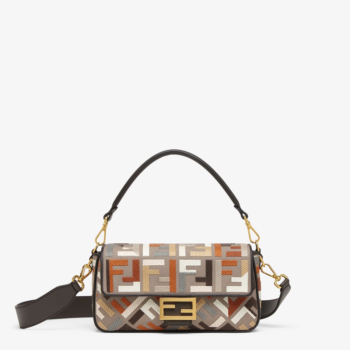 Fendi Baguette Bag Canvas Multicolor