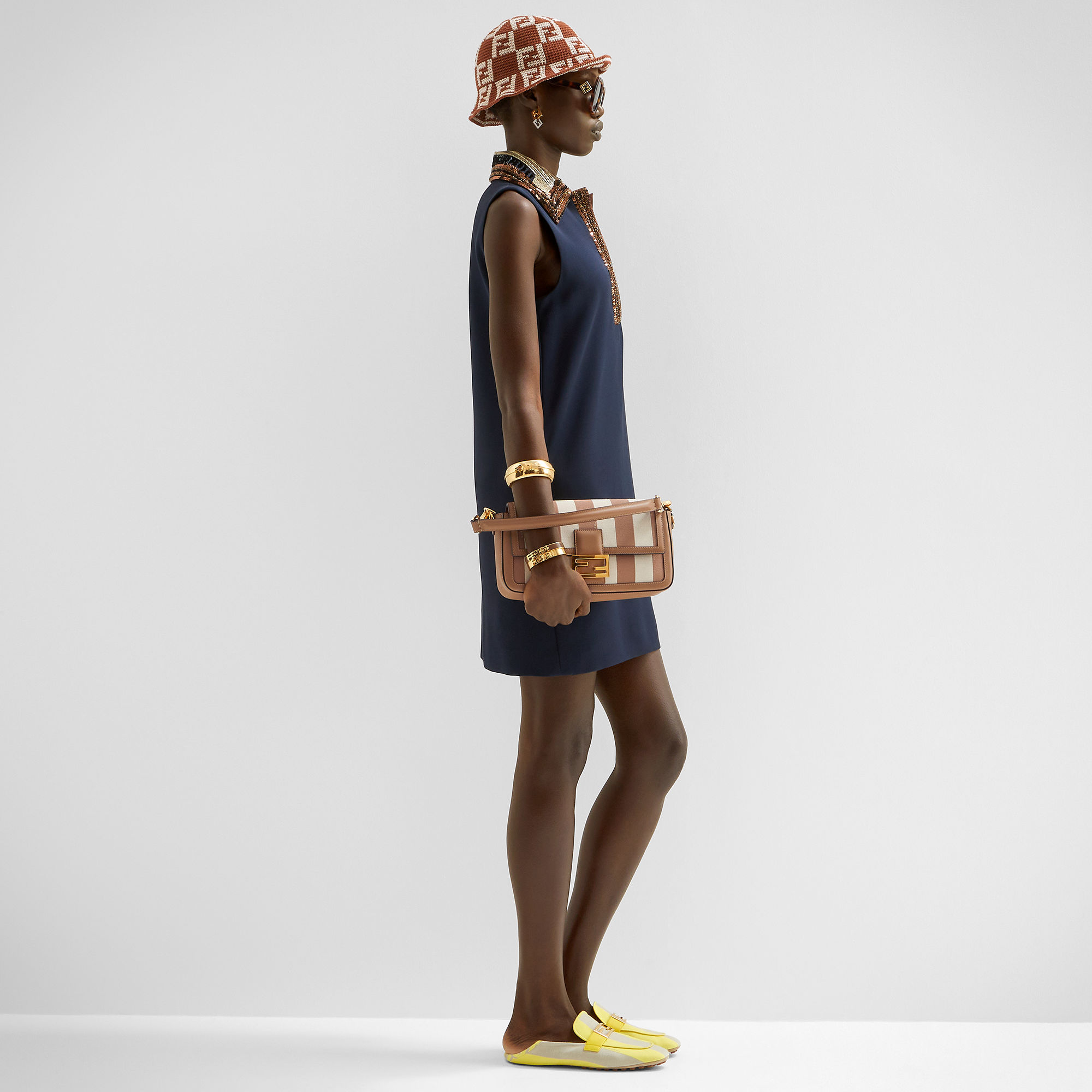 fendi baguette marron
