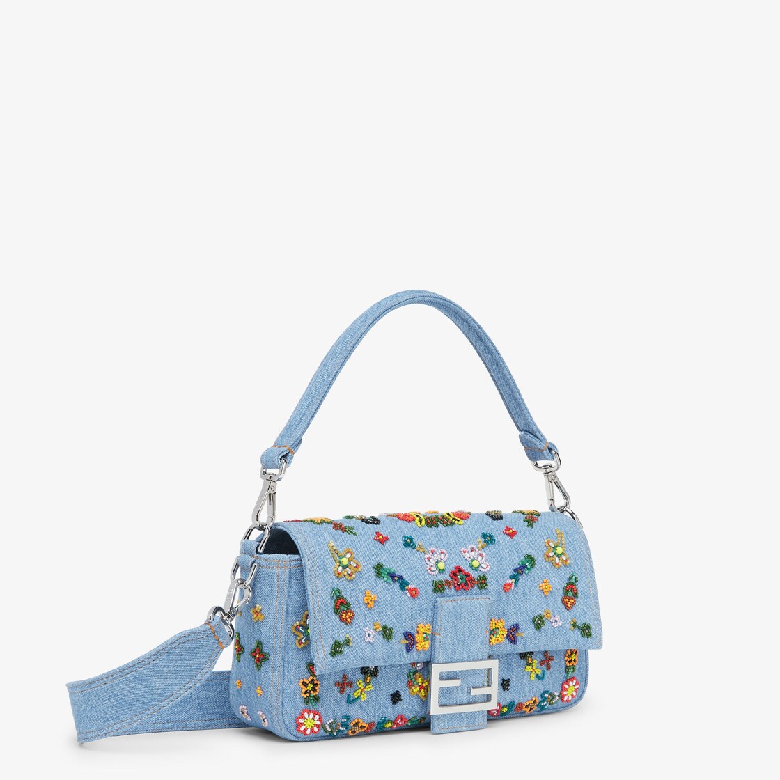 Fendi baguette outlet denim