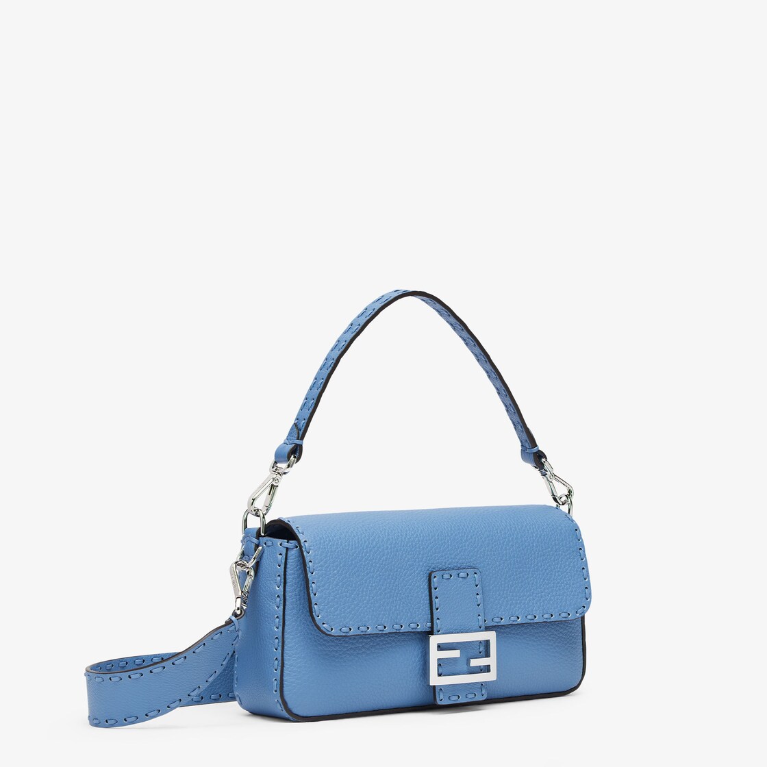 Baguette Cuoio Romano leather Light blue - Image 2/5