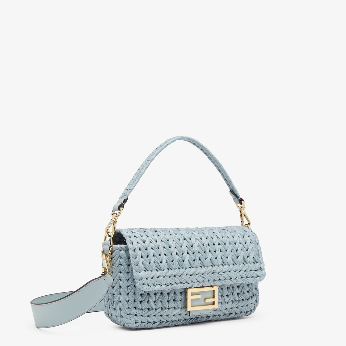 バゲット レザー ライトブルー | Fendi