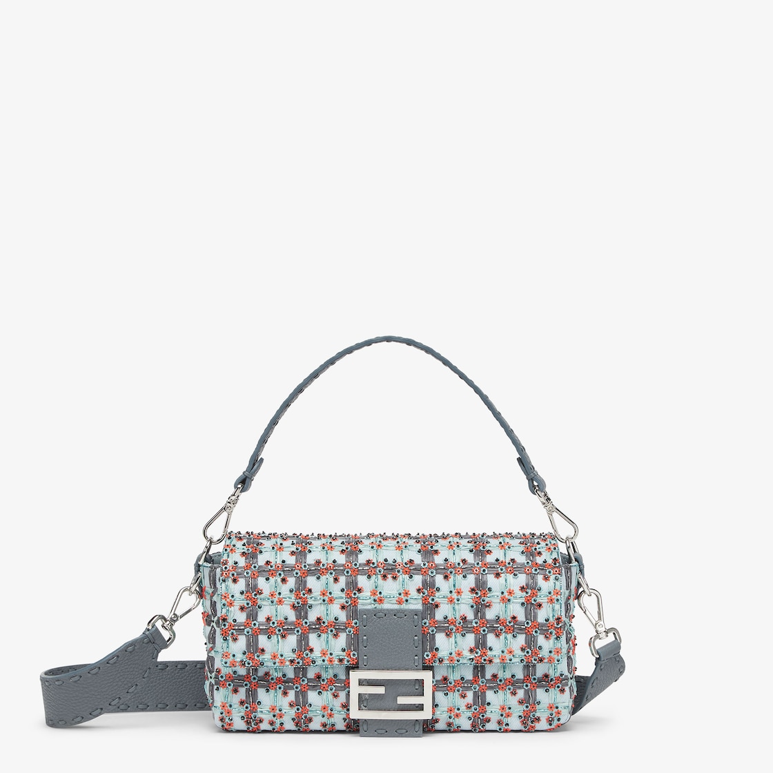 Baguette - Selleria bag with bead and raffia embroidery | Fendi