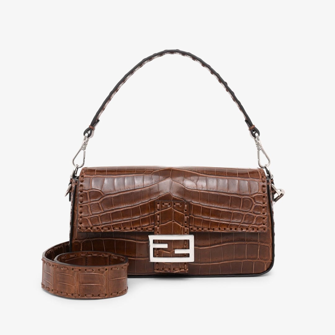 バゲット プレシャスレザー ブラウン | Fendi バゲット プレシャスレザー ブラウン | Fendi
