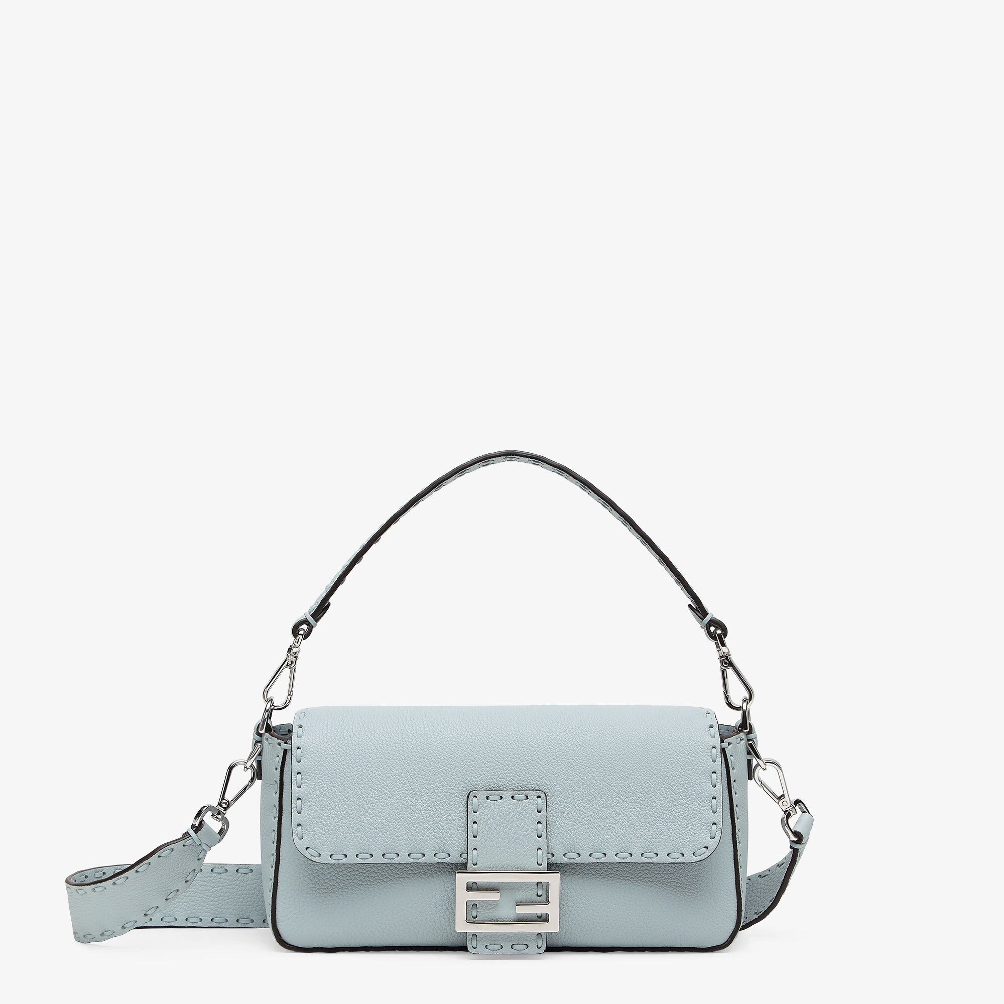 Baguette Cuoio Romano leather Light blue | Fendi