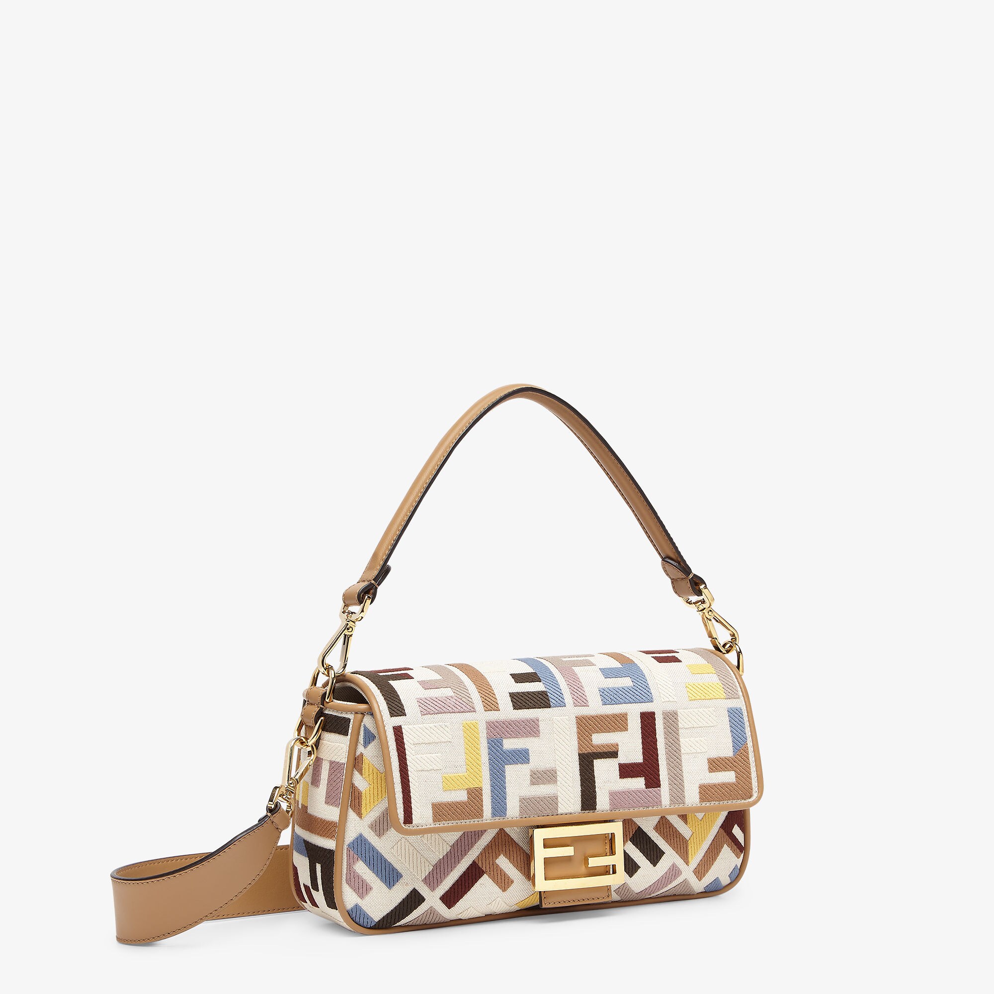 ハンドバッグ FENDI  Handbags Women Fabric Multicolor Baguette Fabric Multicolor | Fendi