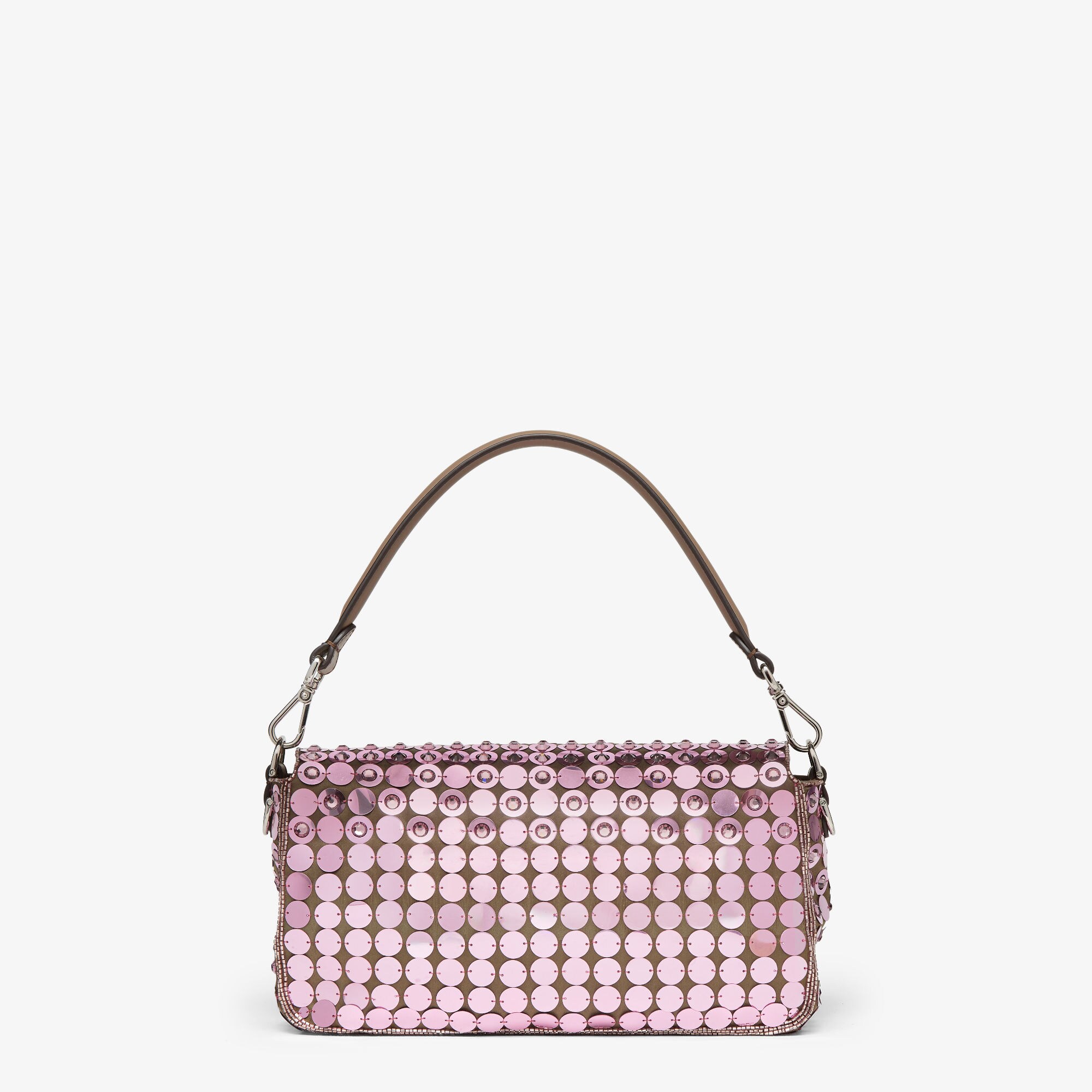 24SS【FENDI】バゲット スモール ピンク レザー スパンコール org.jpg