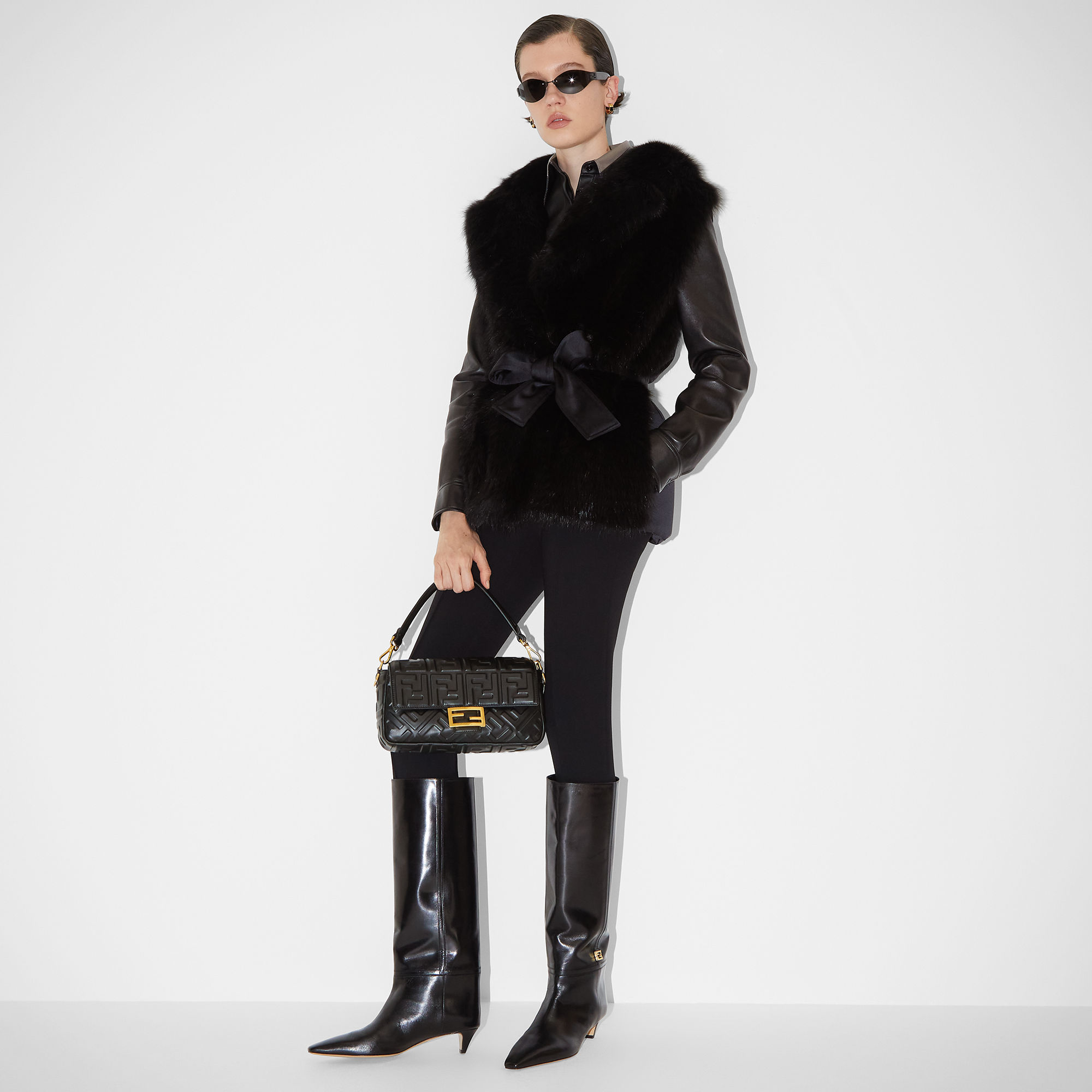 Baguette Leather Black | Fendi