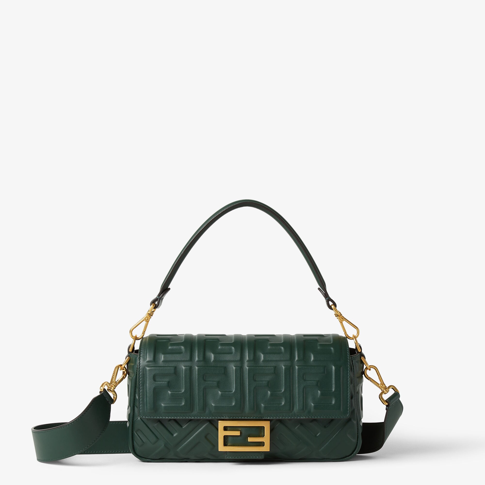 Fendi オリーブグリーン バッグ Baguette® Leather Green | Fendi