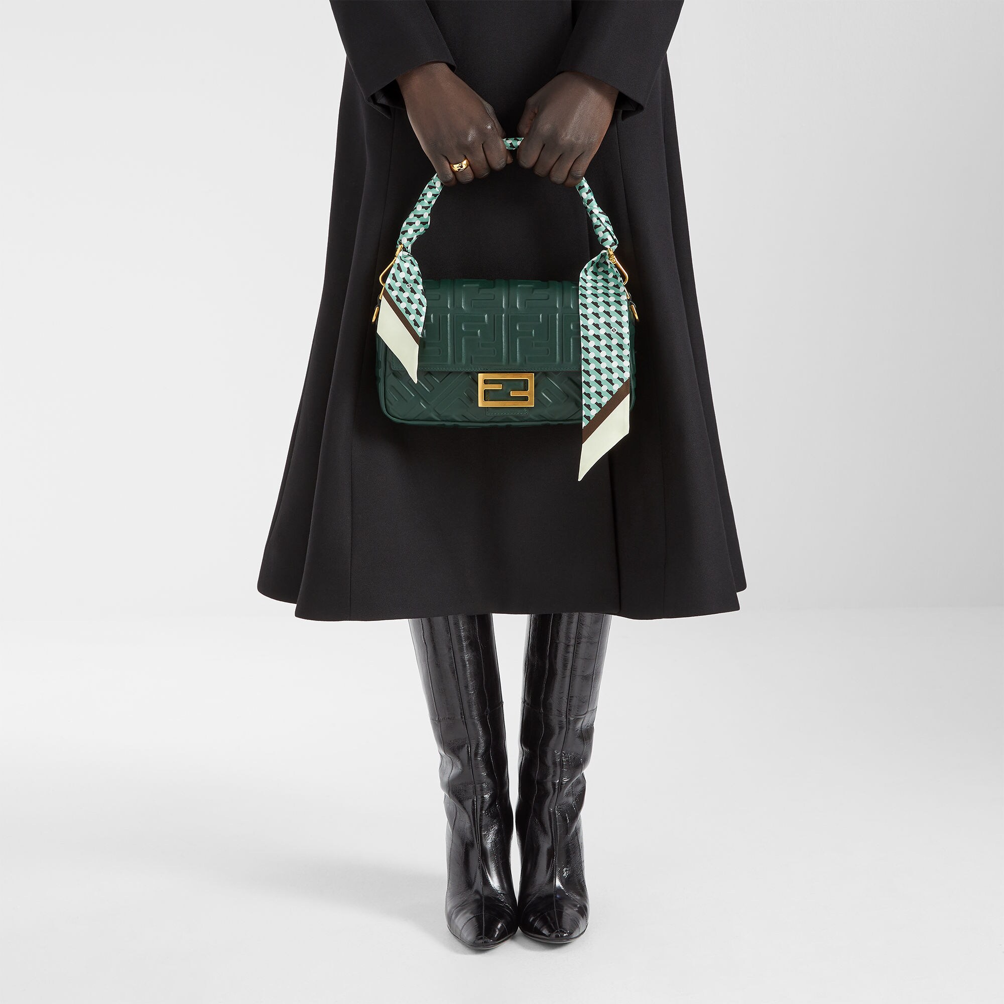 Baguette® Leather Green | Fendi