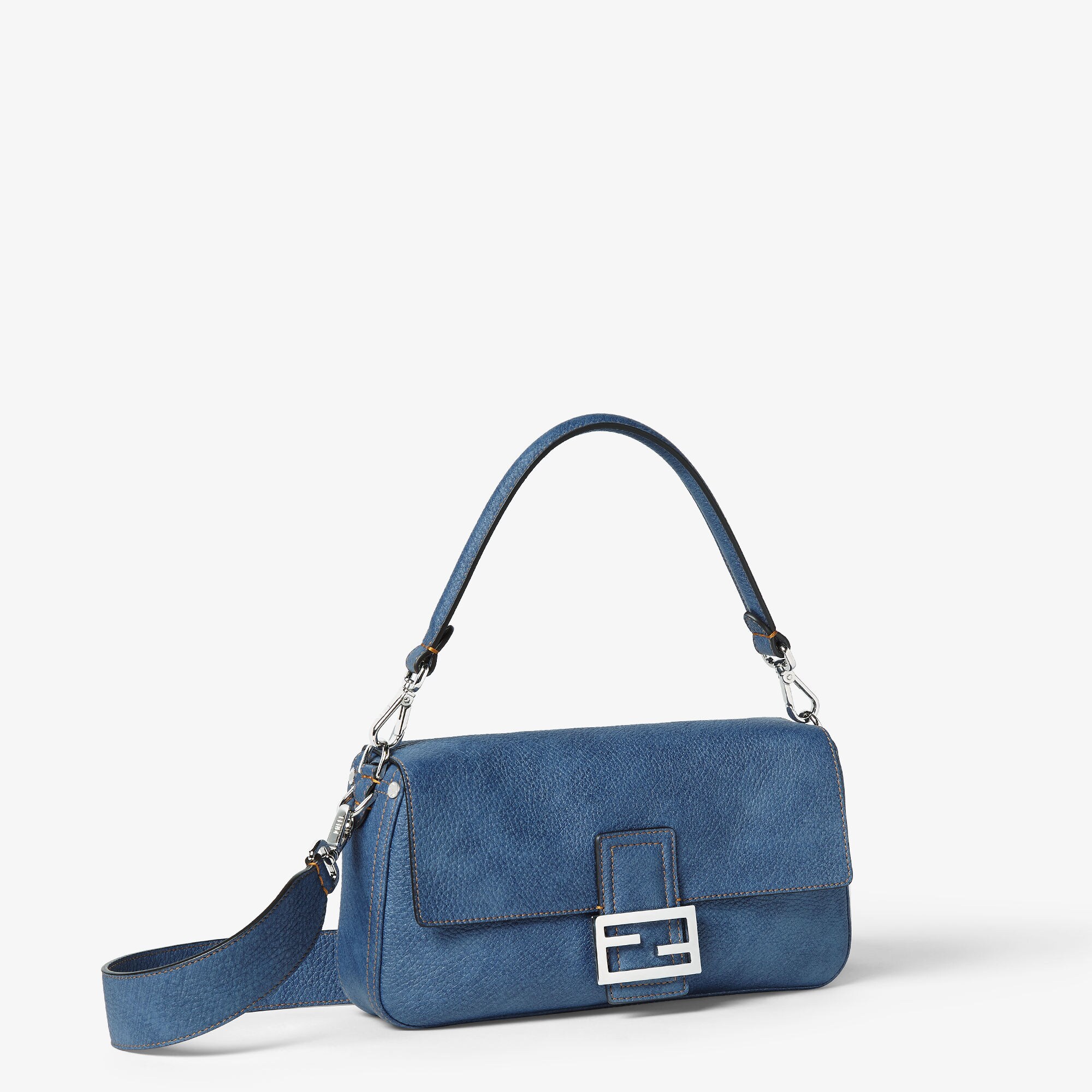 バゲット カーフレザー ブルー | Fendi