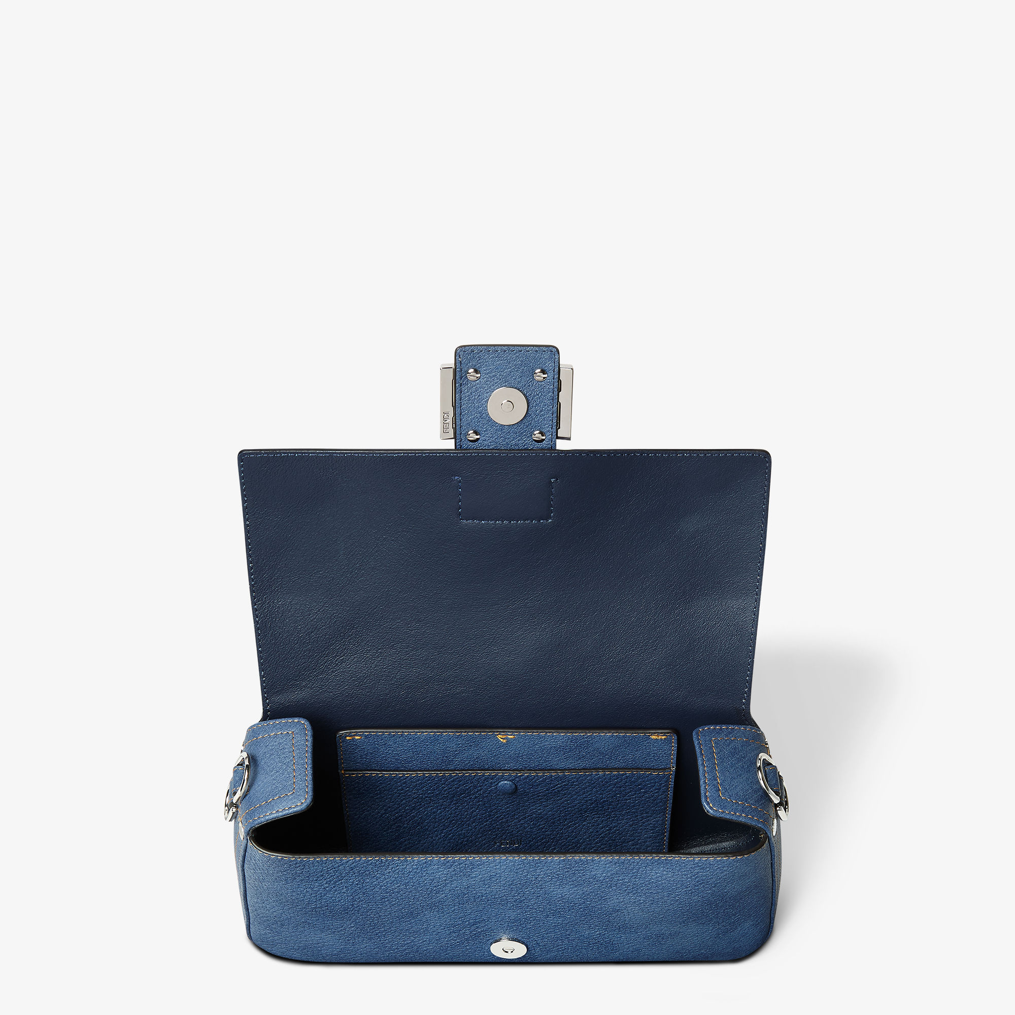 【FENDI】バゲット デニム調ブルーレザー バッグ ブルー Baguette Fabric Blue | Fendi