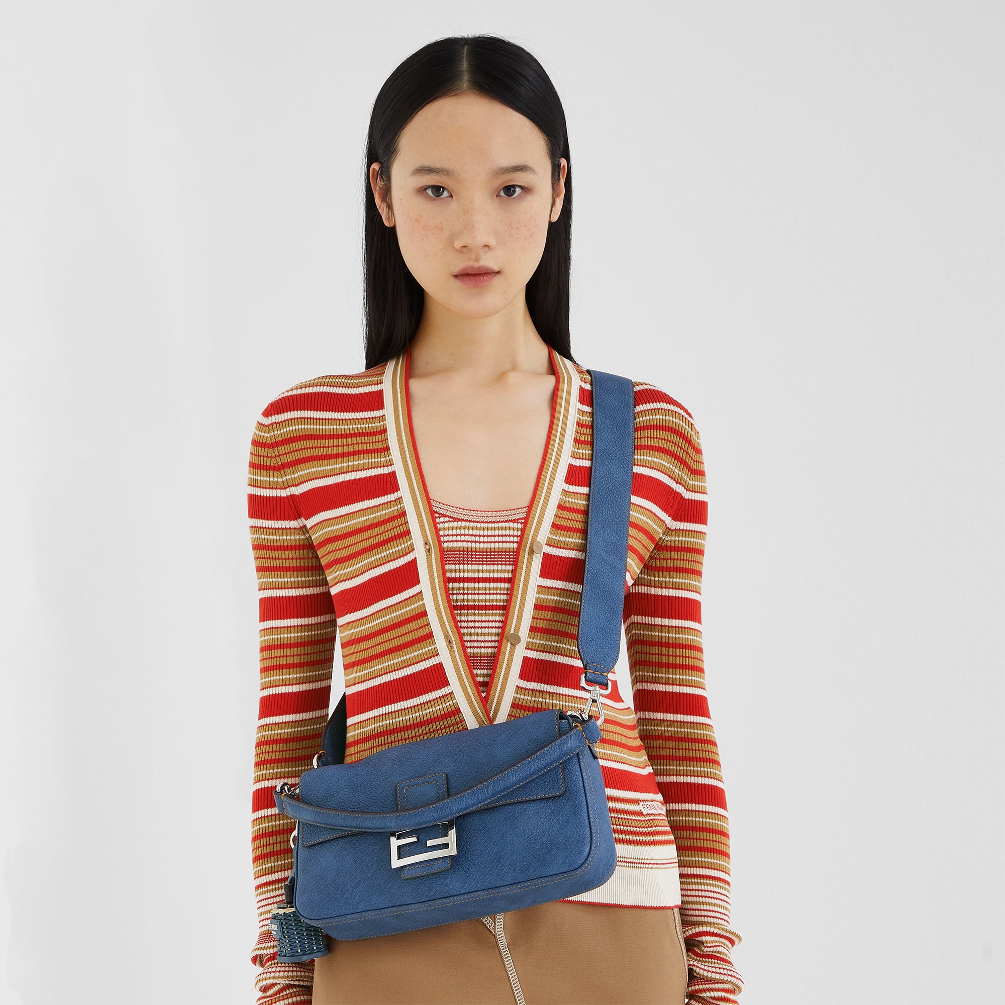 バゲット カーフレザー ブルー | Fendi バゲット カーフレザー ブルー | Fendi