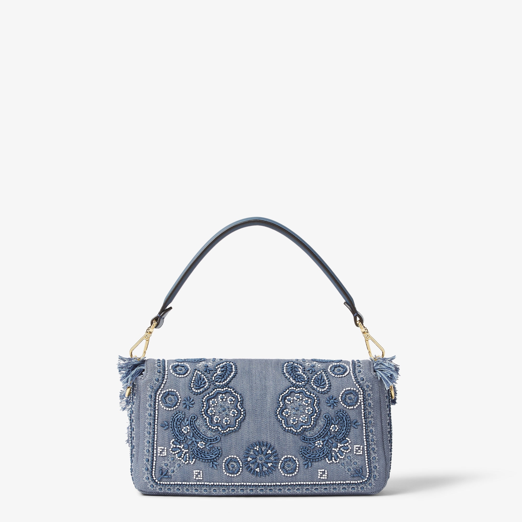 バゲット スパンコールまたはクリスタル ブルー | Fendi