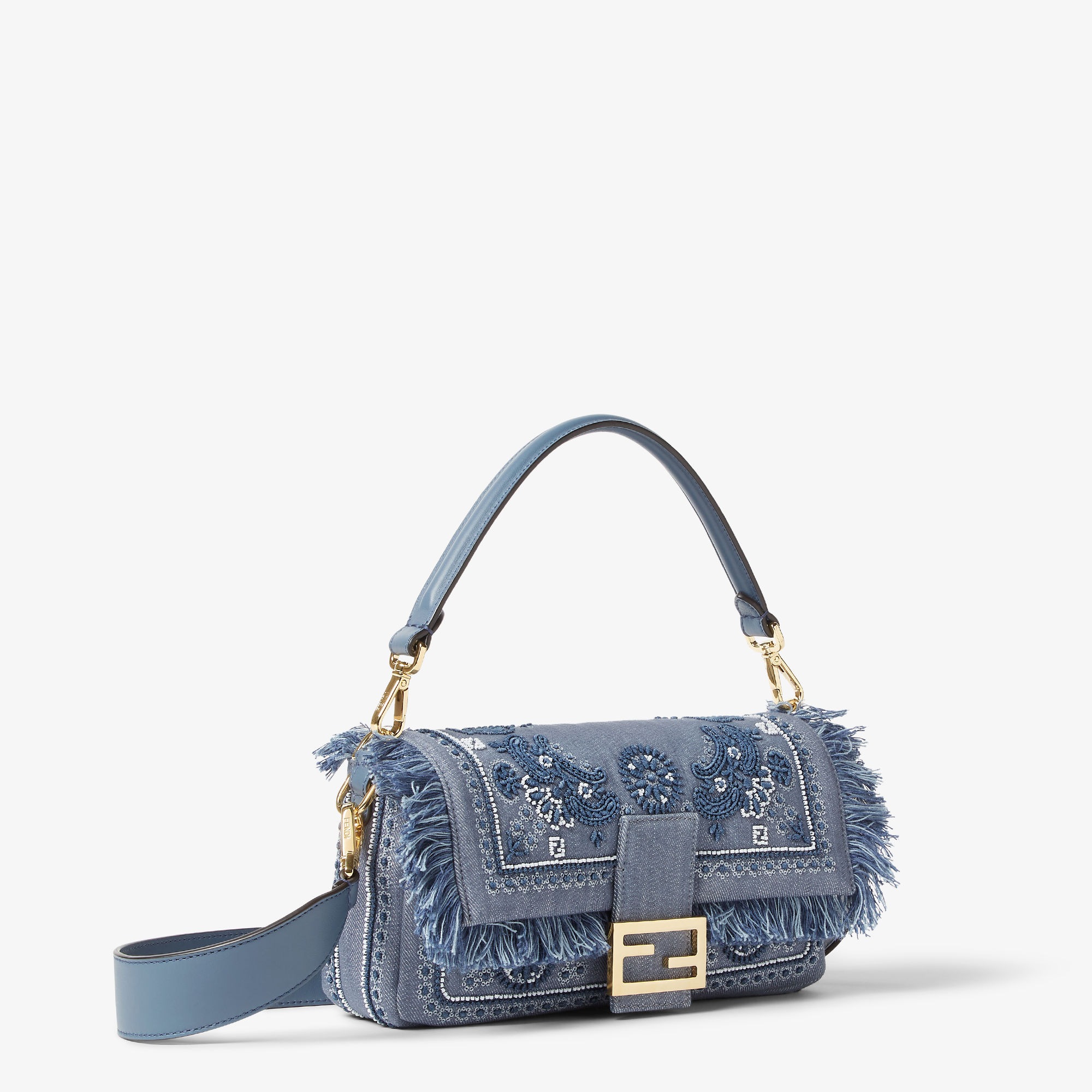Baguette Sequins or crystals Blue | Fendi