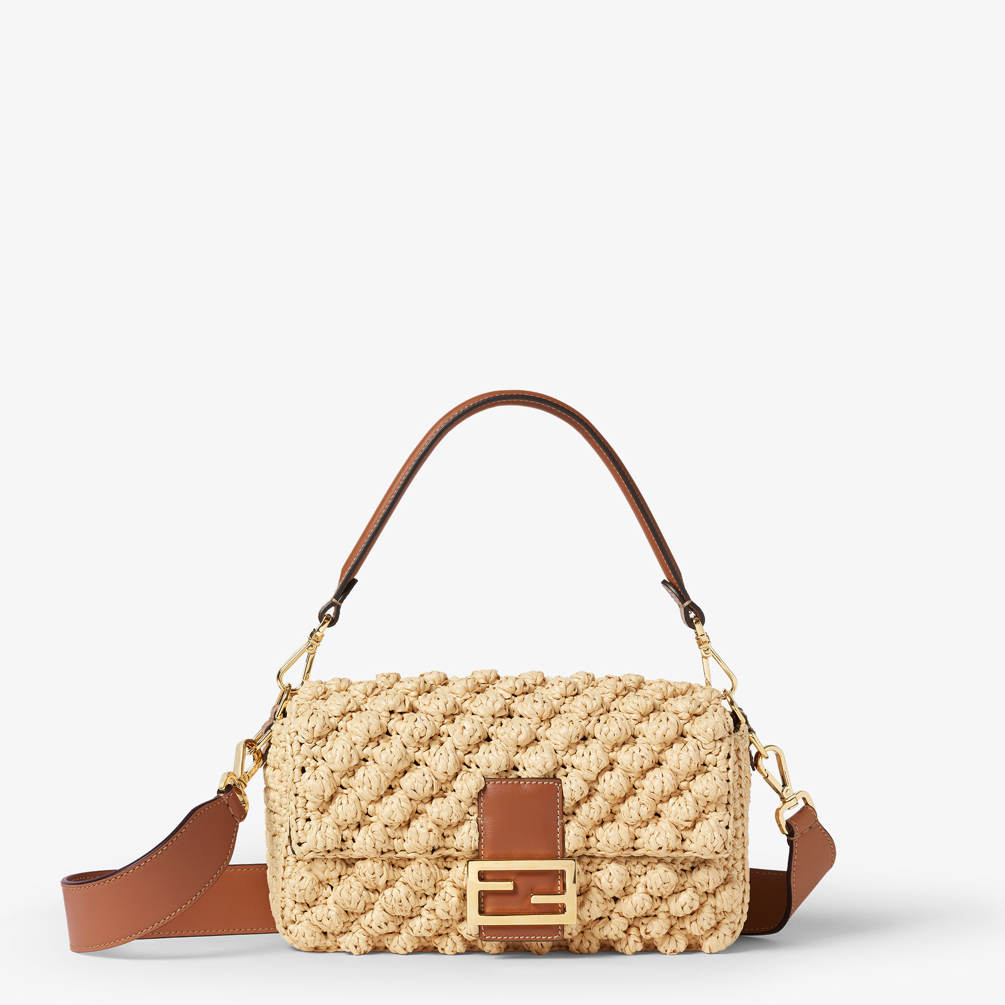 Baguette® Raffia-effect material Beige | Fendi