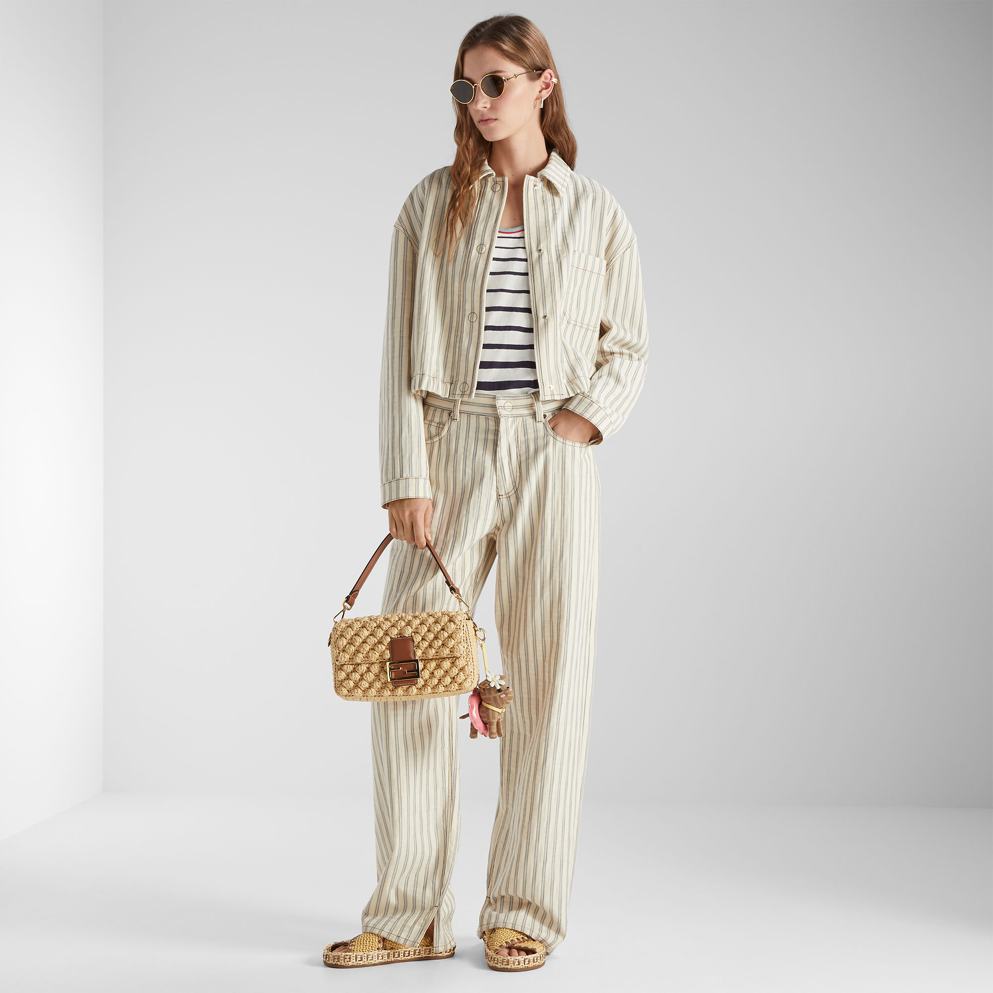 Baguette® Raffia-effect material Beige | Fendi