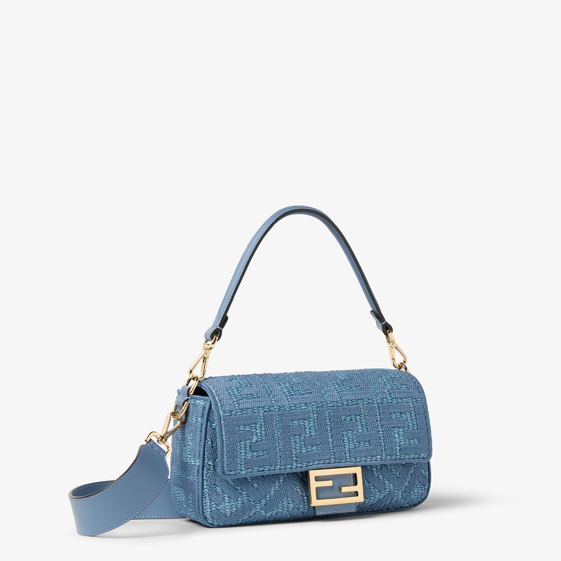 Baguette® Raffia-effect material Blue - Image 3/5