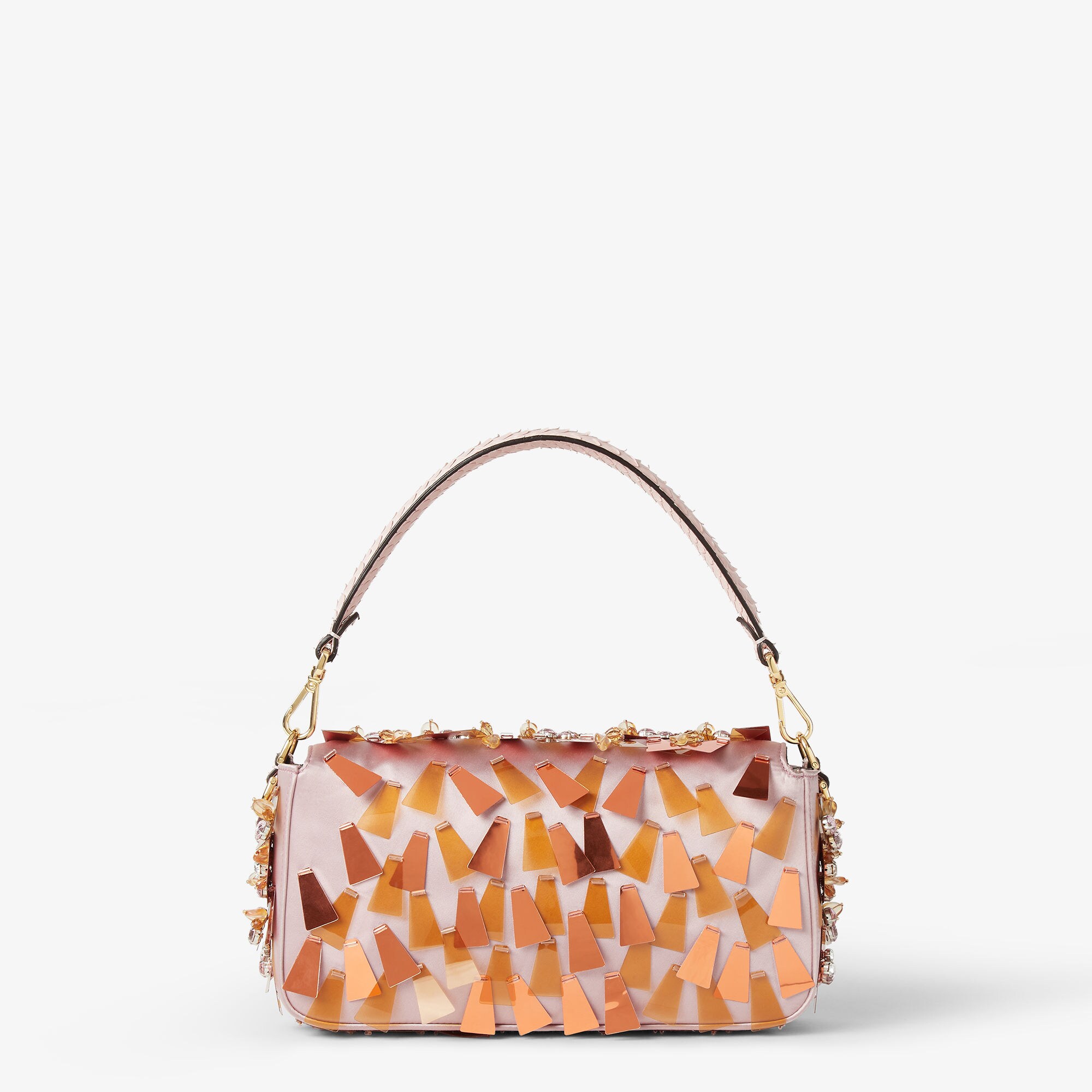 バゲット® スパンコールとクリスタル ピンク | Fendi