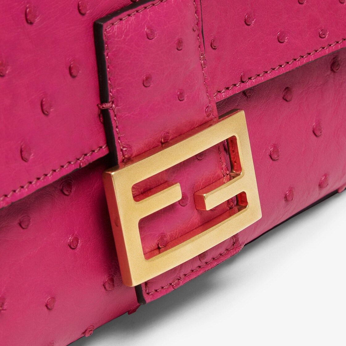 FENDI Vintage Red Leather Baguette Bag