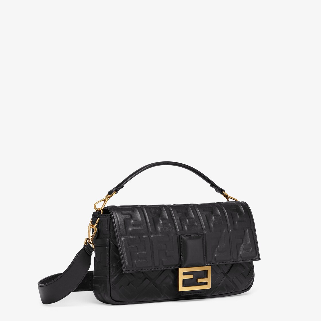 Baguette handbag Fendi Black in Synthetic - 26808888