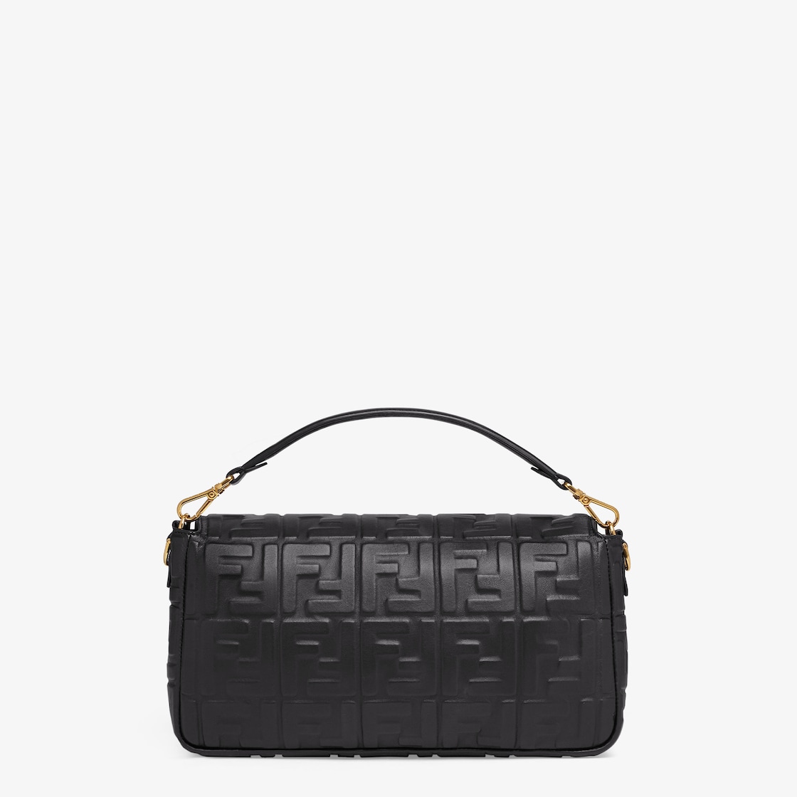 Baguette Chain Large - Black nappa leather bag