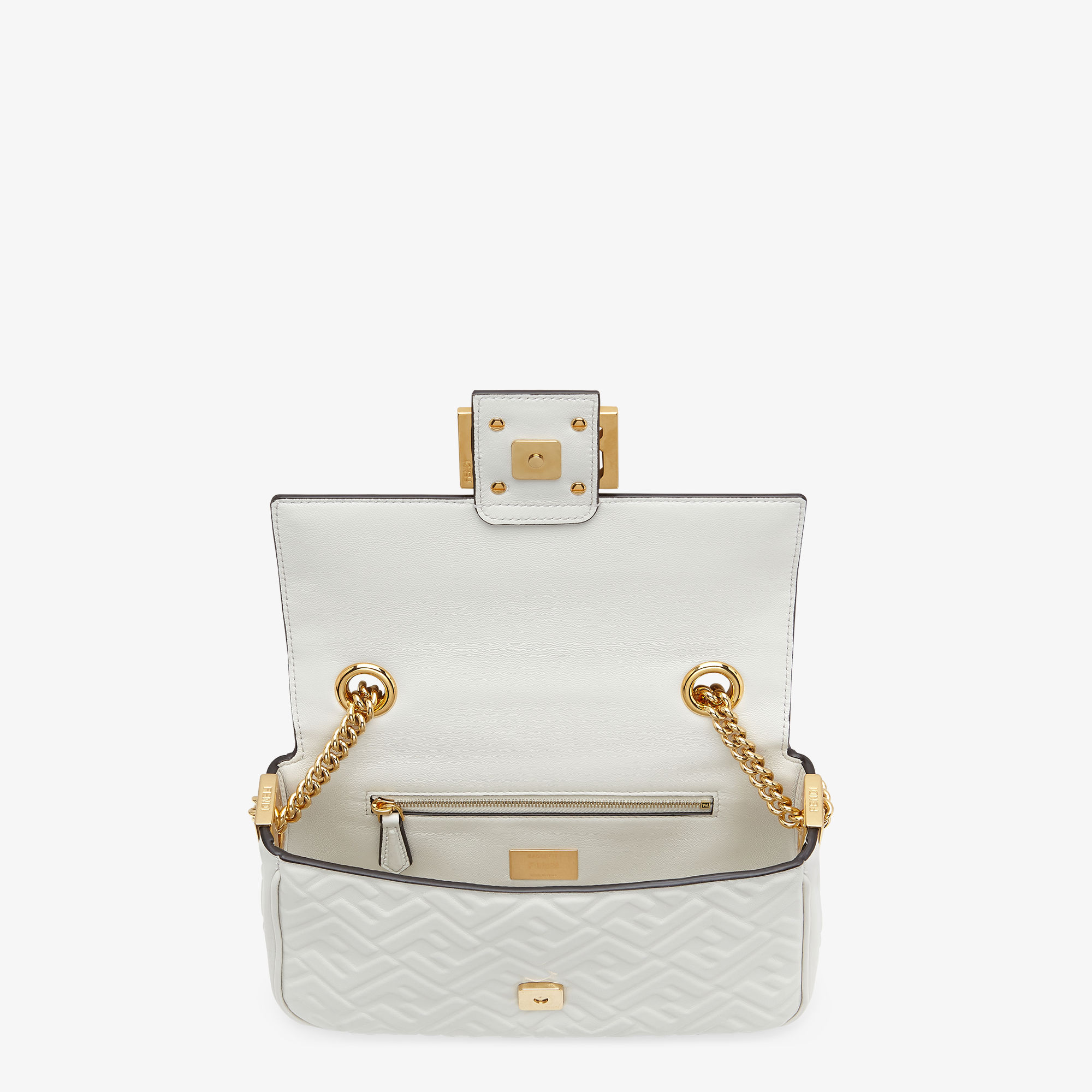 Baguette Chain Midi Leather White | Fendi