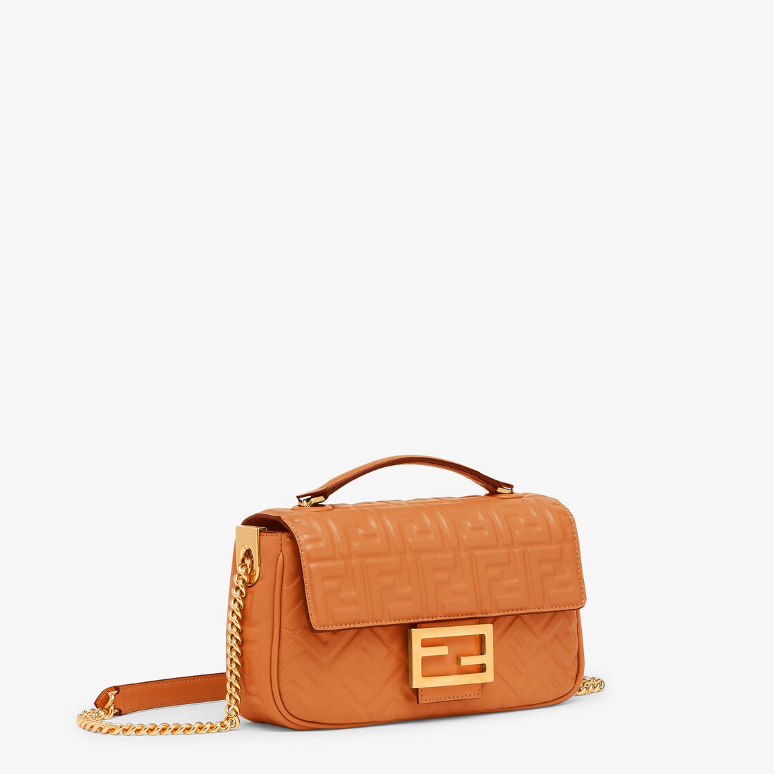 Fendi Baguette Chain Midi Brown