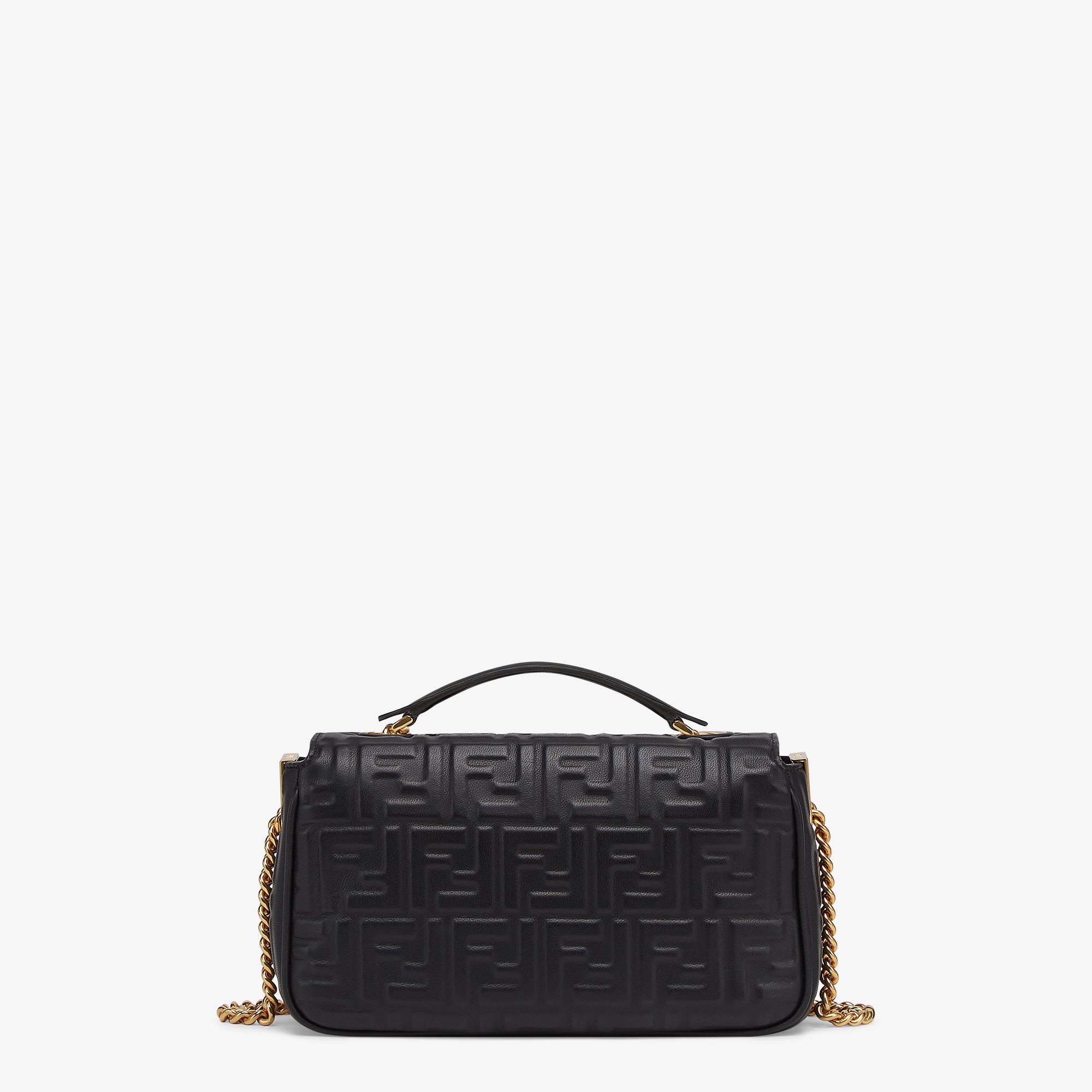 バゲット チェーン ミディ レザー ブラック | Fendi バゲット チェーン ミディ レザー ブラック | Fendi