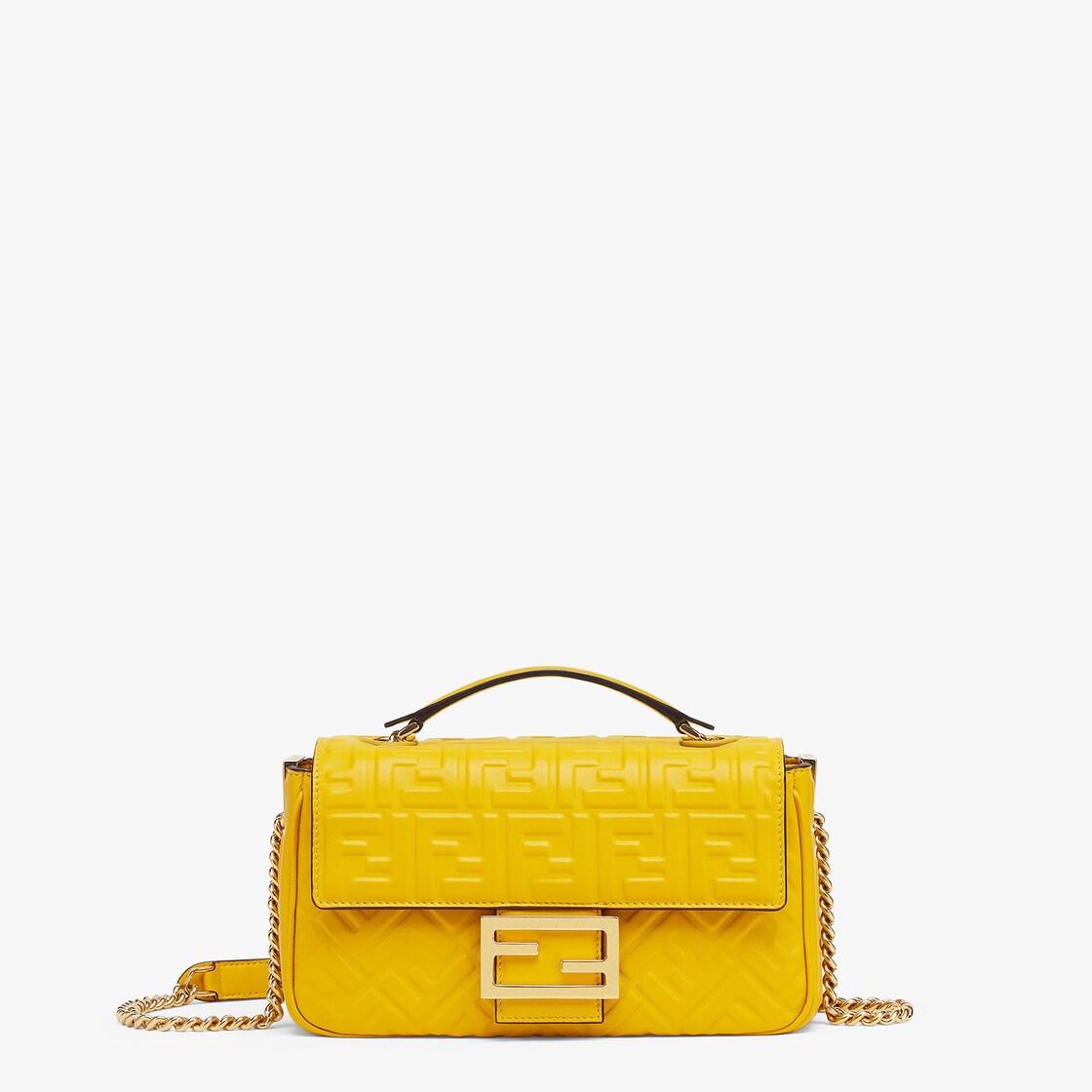 Fendi baguette shop yellow