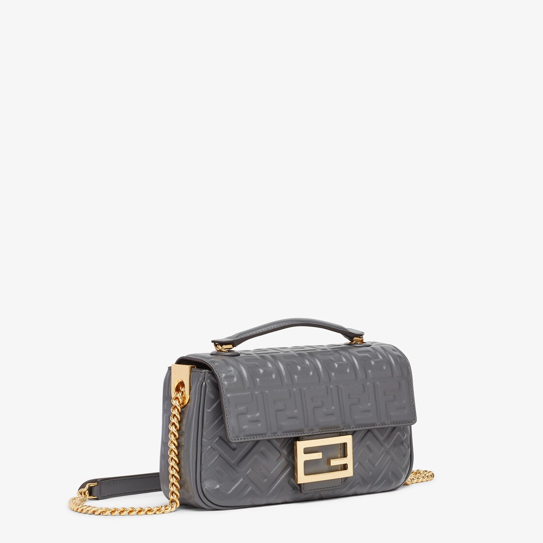 Fendi baguette mini leather hotsell shoulder bag