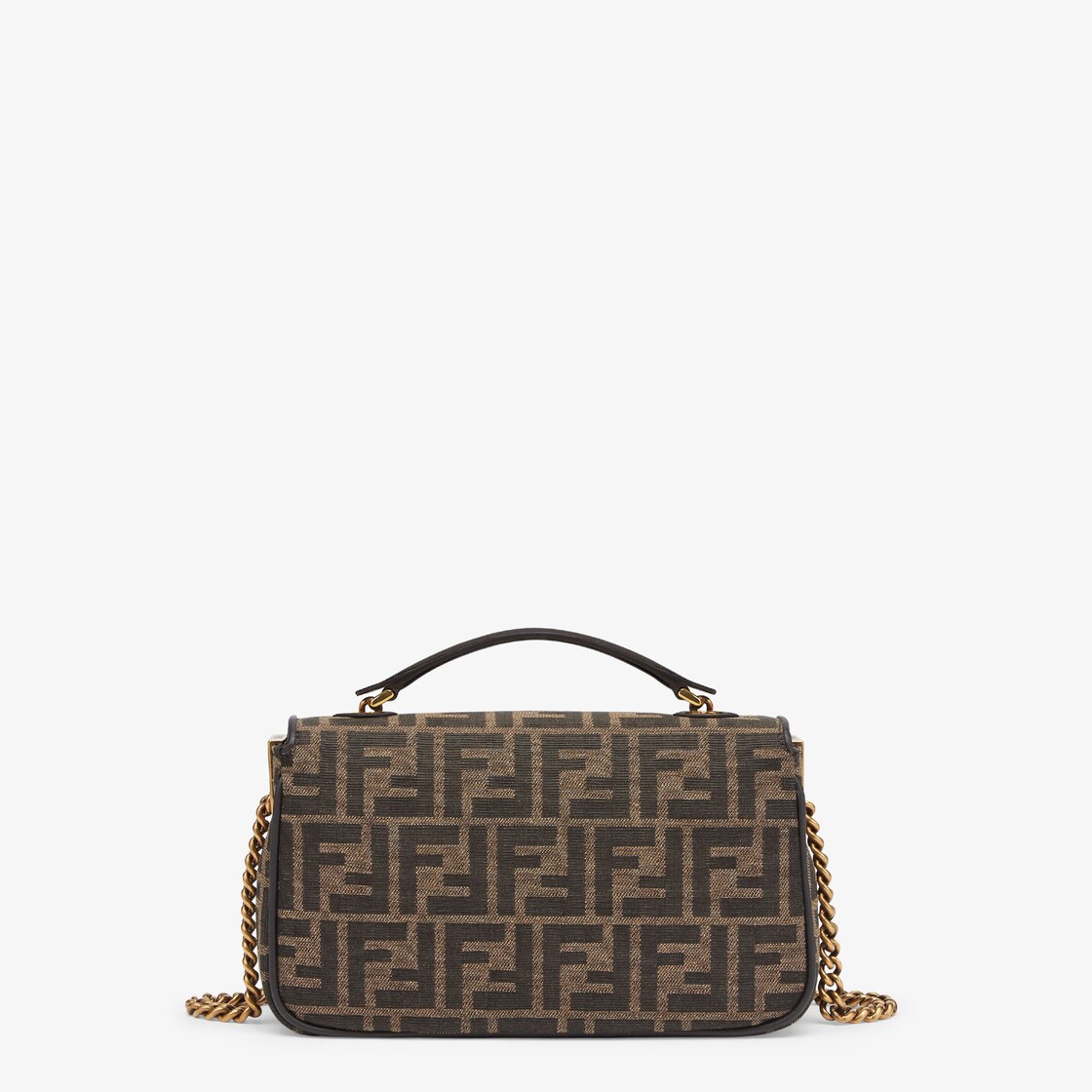 Fendi Baguette Pouch In FF Motif Fabric Black