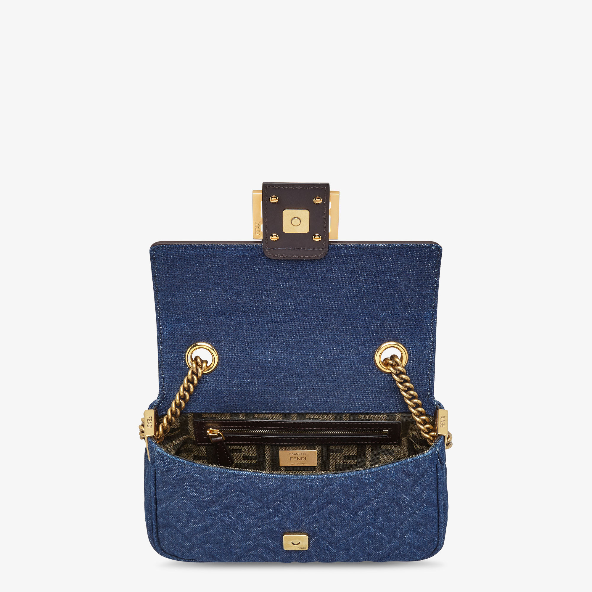 fendi blue denim bag