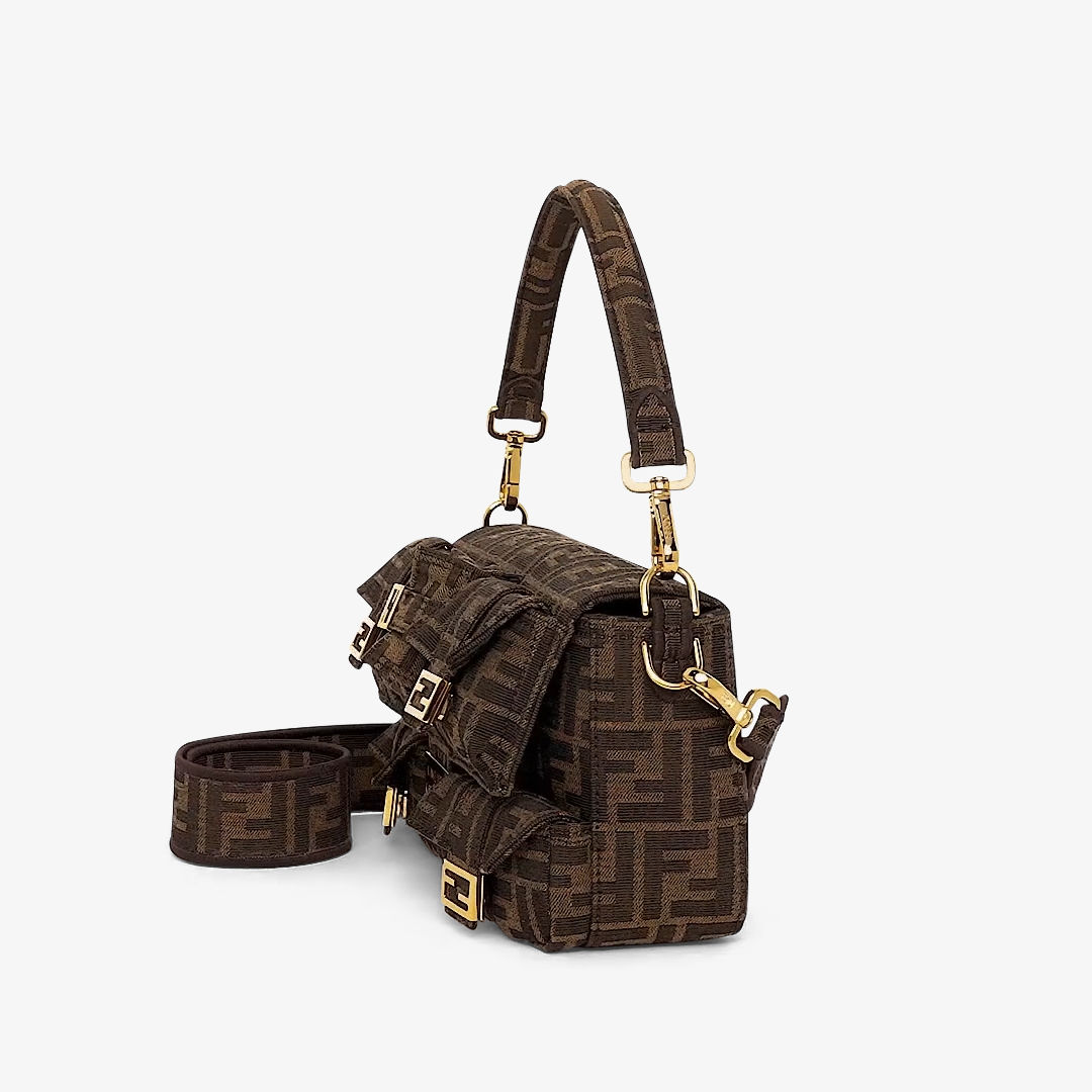 マルチポケット バゲット ファブリック ブラウン | Fendi マルチポケット バゲット ファブリック ブラウン | Fendi