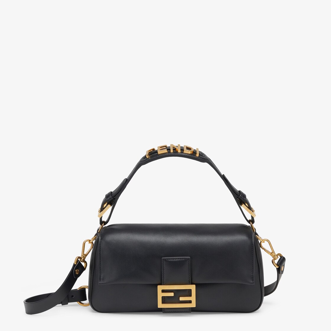 Fendi baguette store bag black