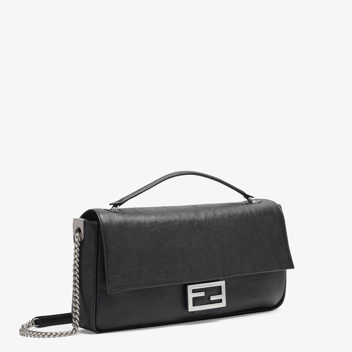 바게트 체인 라지 가죽 블랙 | Fendi