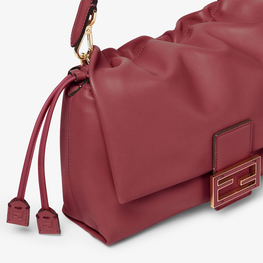 Mamma Baguette Medium Leather Red - Image 5/5