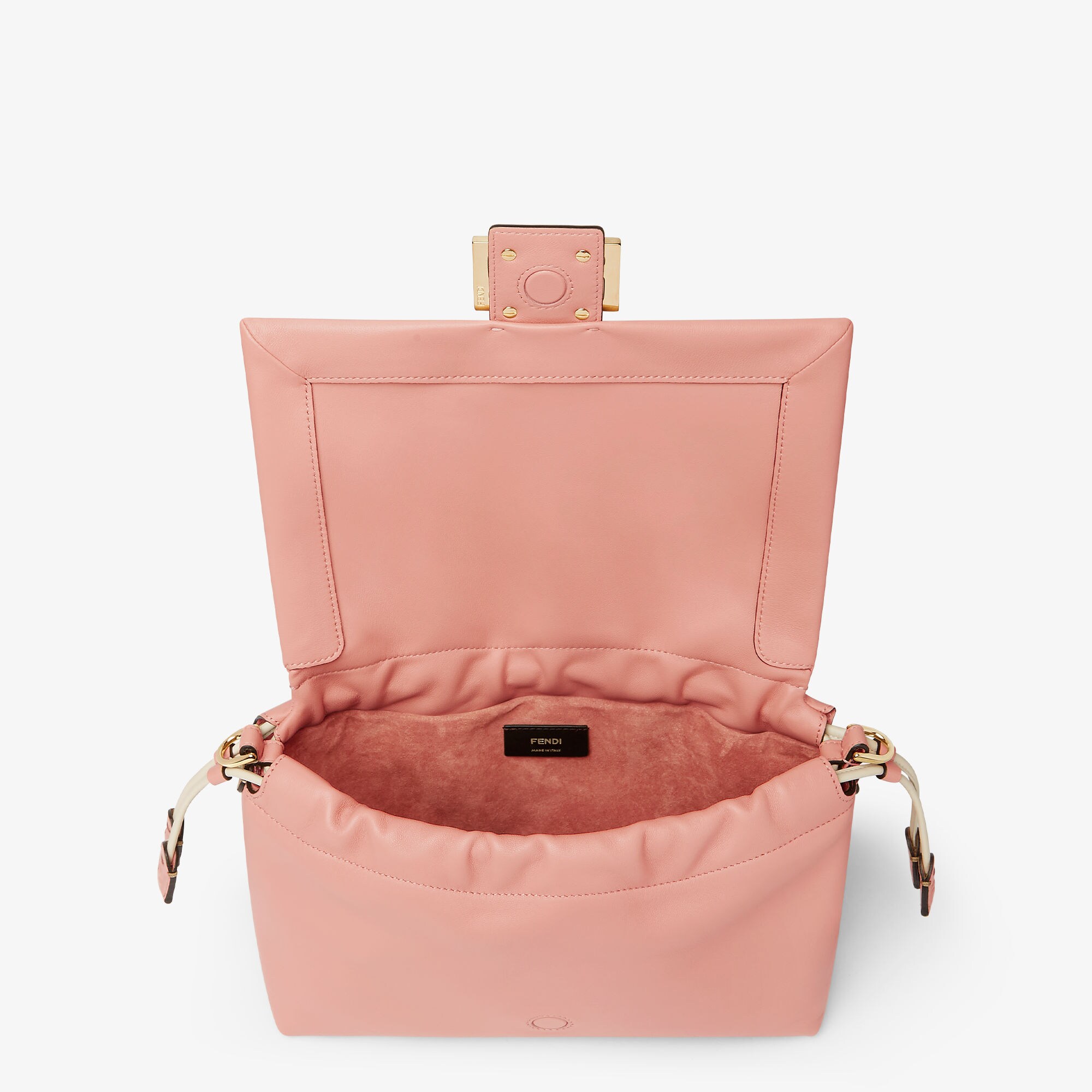 Mamma Baguette Medium Leather Pink | Fendi