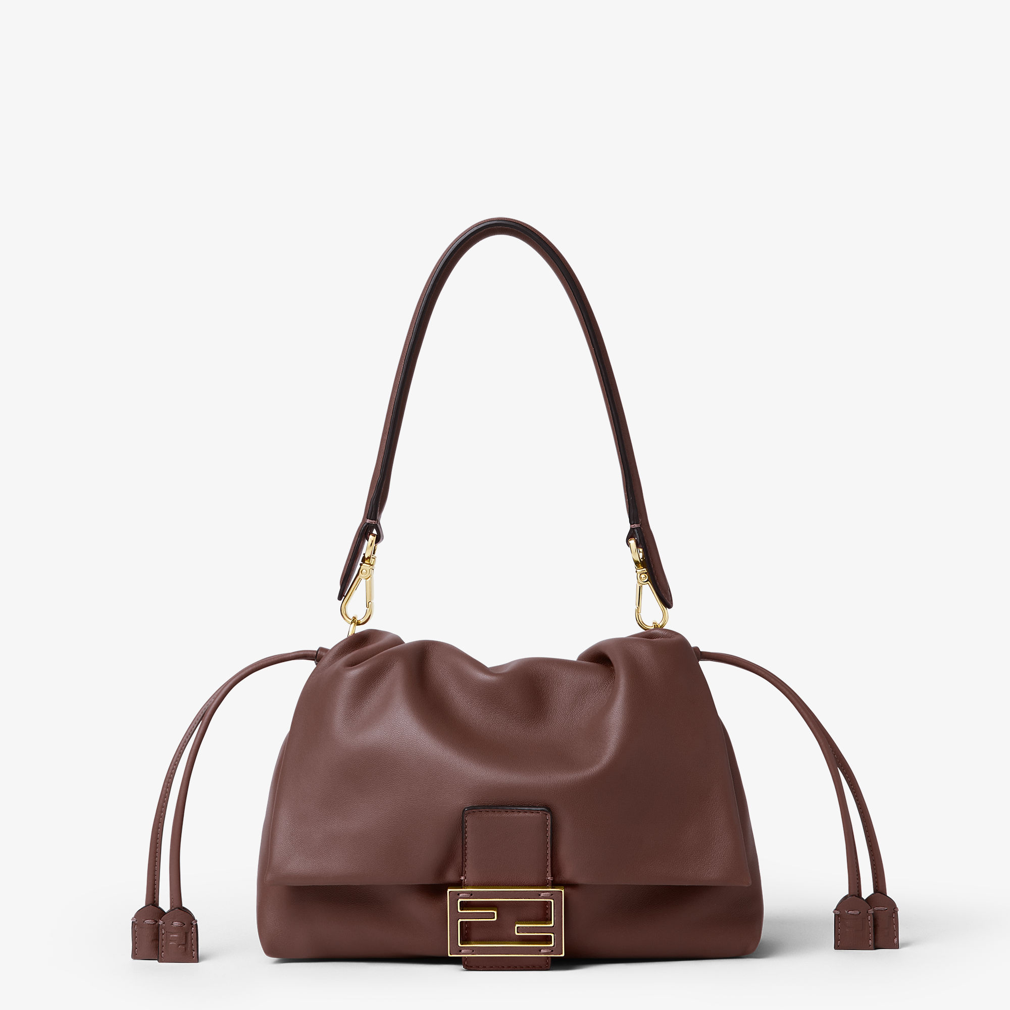 Mamma Baguette Medium Leather Brown | Fendi